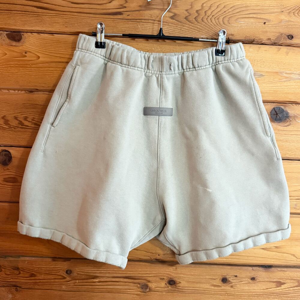 Fear of God Men's Sage Green Athletic Shorts Large